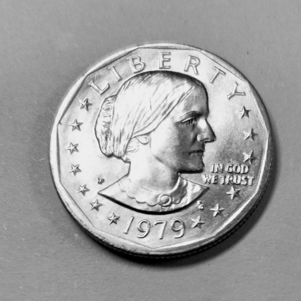 1979-P Uncirculated Susan B. Anthony $1.00 Coin From US Mint Roll. #m0400